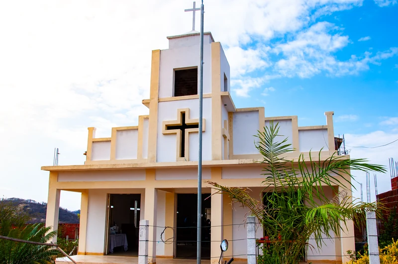 Fachada da Capela Nossa Senhora de Fátima, no Bairro Morar Melhor.